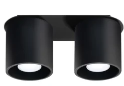Deckenspot ORBIS 2 Schwarz - 2x GU10 Fassung - max. 2x40W - exkl. LED's