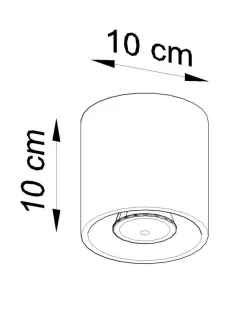 Deckenspot ORBIS 1 Weiß - 1x GU10 Fassung - max. 40W - exkl. LED's