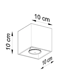 Deckenspot QUAD 1 Anthrazit - 1x GU10 Fassung - max. 40W - exkl. LED's