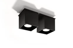 Deckenspot QUAD 2 Schwarz - 2x GU10 Fassung - max. 2x40W - exkl. LED's