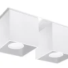 Deckenspot QUAD 2 Weiß - 2x GU10 Fassung - max. 2x40W - exkl. LED's
