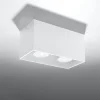 Deckenspot QUAD Weiß - 2x GU10 Fassung - max. 2x40W - exkl. LED's