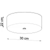 Deckenspot SKALA 30 Weiß - 3x E27 Fassung - max. 3x60W - exkl. LED's