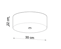 Deckenspot SKALA 30 Weiß - 3x E27 Fassung - max. 3x60W - exkl. LED's