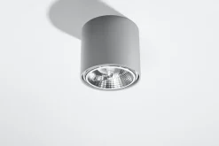 Deckenspot TIUBE Grau - 1x GU10 / ES111 Fassung - max. 40W - exkl. LED's