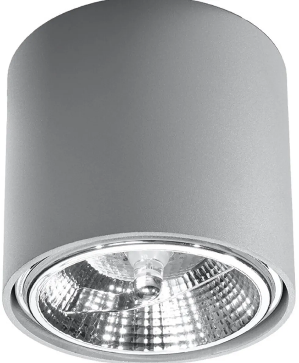 Deckenspot TIUBE Grau - 1x GU10 / ES111 Fassung - max. 40W - exkl. LED's