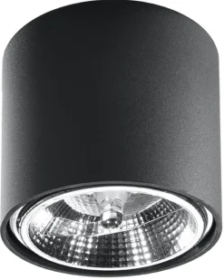 Deckenspot TIUBE Schwarz - 1x GU10 / ES111 Fassung - max. 40W - exkl. LED's