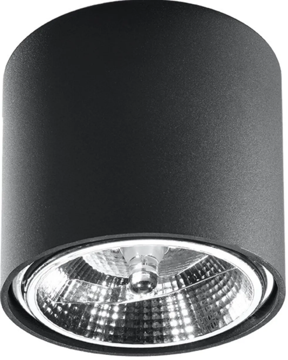 Deckenspot TIUBE Schwarz - 1x GU10 / ES111 Fassung - max. 40W - exkl. LED's