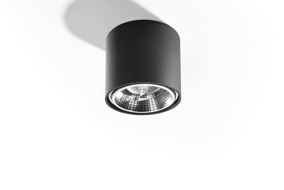 Deckenspot TIUBE Schwarz - 1x GU10 / ES111 Fassung - max. 40W - exkl. LED's