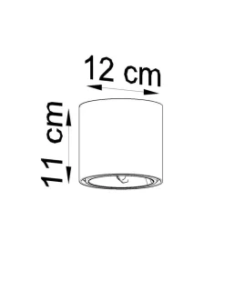 Deckenspot TIUBE Weiß - 1x GU10 / ES111 Fassung - max. 40W - exkl. LED's