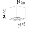Deckenspot VALDE Beton - 1x GU10 Fassung - max. 40W - exkl. LED's
