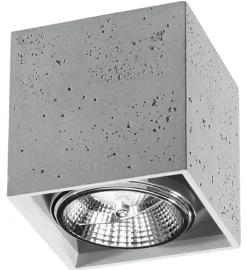 Deckenspot VALDE Beton - 1x GU10 Fassung - max. 40W - exkl. LED's