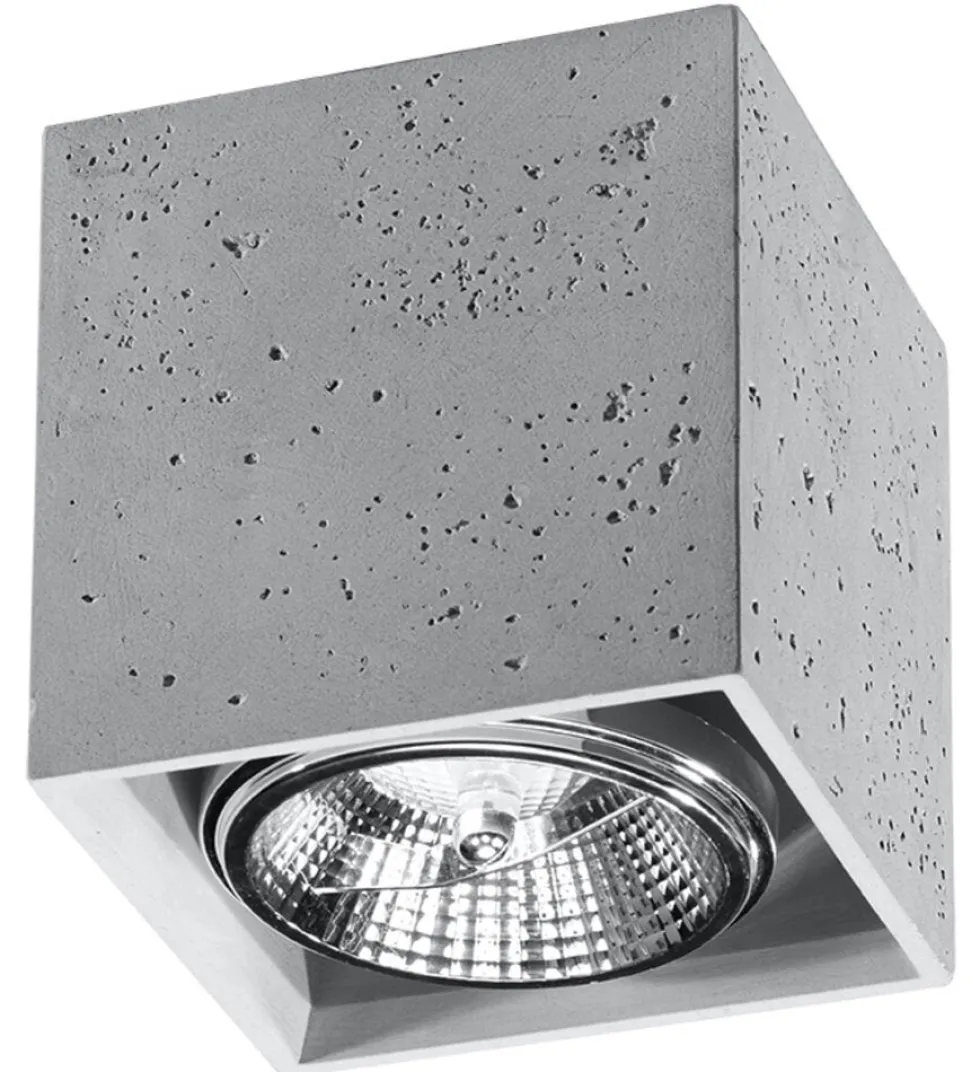 Deckenspot VALDE Beton - 1x GU10 Fassung - max. 40W - exkl. LED's