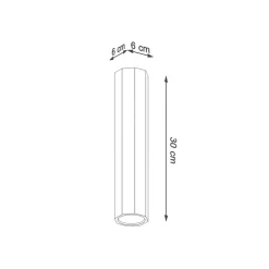 Deckenspot ZEKE 30 Eiche - 1x GU10 Fassung - max. 40W - exkl. LED's