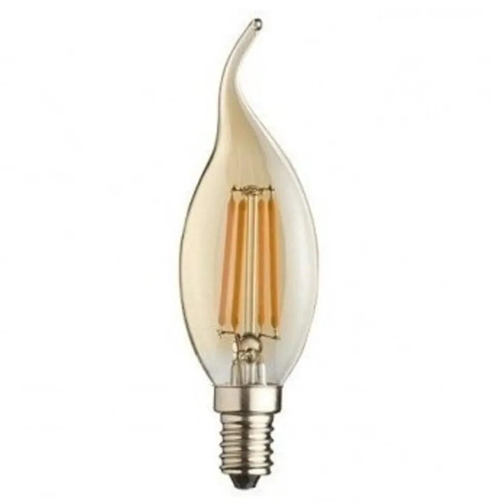 Dimmbare LED Fadenlampe C35T - E14 - F35 - Kerzenlampe - 4W - 2200K extra Warmweiß
