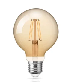 Dimmbare LED Fadenlampe E27 G125 6W 2200K extra Warmweiß