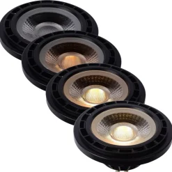 Dimmbarer LED Strahler AR111 GU10 - Schwarz - 12W 820Lm - Dimtone 2200K-3000K | TRIAC DIM - CRI93 - 40 ° Abstrahlwinkel