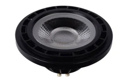Dimmbarer LED Strahler AR111 GU10 - Schwarz - 12W 820Lm - Dimtone 2200K-3000K | TRIAC DIM - CRI93 - 40 ° Abstrahlwinkel