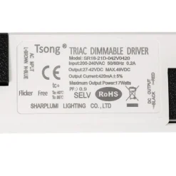 Dimmbarer LED Trafo - Triac / Phasenanschnitt - für 17W LED Panels - 30-42V 1000mA