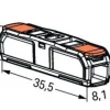 Durchgangsklemme transparent 1-polig - 0,2 bis 4mm Drähte - 60 Stück