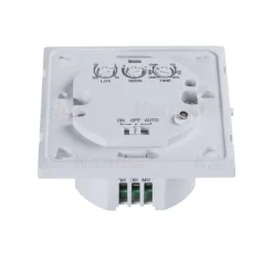 Einbaubewegungssensor 180° - IP20 - Microgolf Bewegungsmelder - 230V max. 1200W - weiß