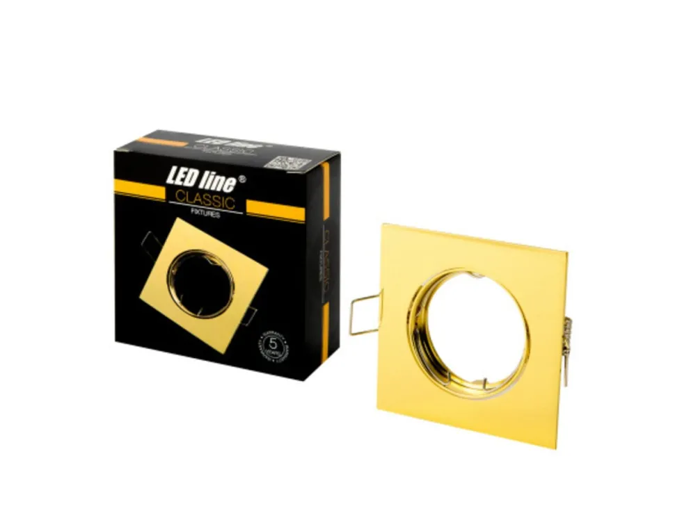 Einbaurahmen - Gold - Sägegröße - 75mm - exkl. LED Spot