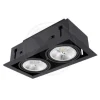 Einbaurahmen - 2×GU10 AR111 - exkl. LED Spot - Schwarz
