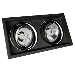 Einbaurahmen Maxi DUE - GU10 AR111 - exkl. LED Spot - Mattschwarz