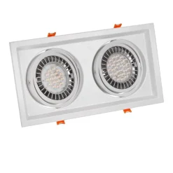Einbaurahmen Maxi DUE - GU10 AR111 - exkl. LED Spot - Weiß