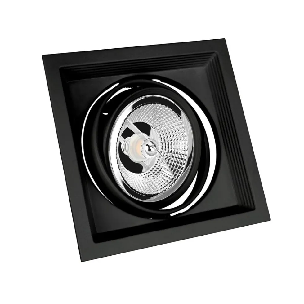 Einbaurahmen Maxi UNO - GU10 AR111 - exkl. LED Spot - Mattschwarz