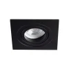 Einbaurahmen Premium Schwarz - Sägegröße 74-80mm Außengröße 90x90mm - exkl. LED Spot