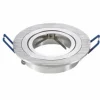 Einbauring Ø 75 mm – schwenkbar – GU10/MR16 – Aluminium Silber