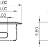 Endkappe für Aluminiumprofile 10mm - Silber