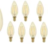 10er Pack - E14 LED Lampe - C35 - dimmbar - 4W entspricht 35W - 2200K extra Warmweiß