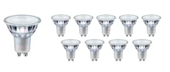 10er Pack - GU10 LED Spots - 5W entspricht 50W - Lichtfarbe optional