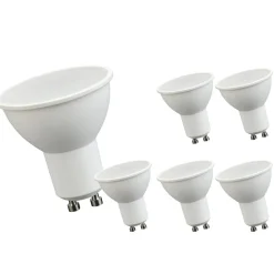 6er Pack - LED GU10 Strahler 6W 6400K Tageslichtweiß entspricht 40W