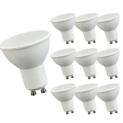 10er Pack - LED GU10 Strahler 6W 6400K Tageslichtweiß entspricht 40W
