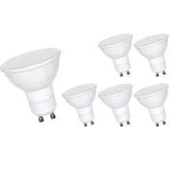 6er Pack - LED GU10 Strahler 6W 2700K Warmweiß entspricht 45W