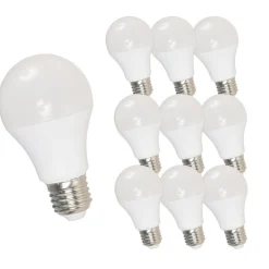 10er Pack - LED Lampe E27- A60 - 7W entspricht 70W - 4000K Neutralweiß