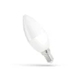 6er Pack - LED Lampe E14 - C37 6W entspricht 40-60W - 3000K Warmweiß