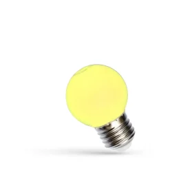 10er Pack - LED Lampe E27 - G45 1W gelbes Licht