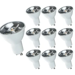 10er Pack - LED Spot GU10 - 6W entspricht 40W - 6000K Tageslichtweiß - 10° Abstrahlwinkel