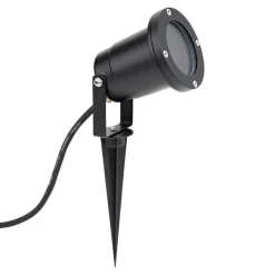 9er Set LED Gartenspot Sting 28cm Kabel - 9x 4W - 3000K - IP54 - Schwarz