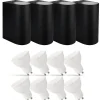 4er Set LED Wandlampe Außenbereich - 8x 2,8W - 2700K - Schwarz