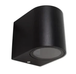 4er Set LED Wandlampe Außenbereich - 4x 4W - 3000K - Schwarz