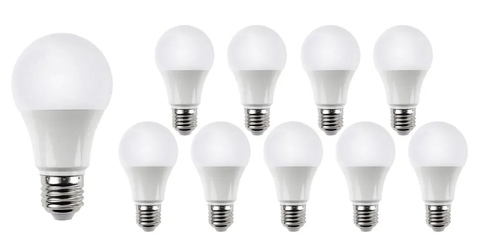 10er Vorteilspack LED Lampe - E27 Sockel - 15W entspricht 101W - 4000K Neutralweiß