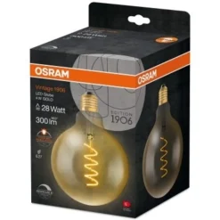 Globus-Glühlampe Gold E27 125 mm 4 W 300 lm 2000 K Dimmbar