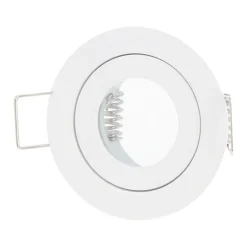 GU11 / MR11 Spot Einbaurahmen 45 mm - Außengröße 55 mm - Weiß - rund - wasserdicht IP44
