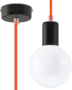 Hängeleuchte EDISON Orange - 1x E27 Fassung - max. 60W - exkl. LED's