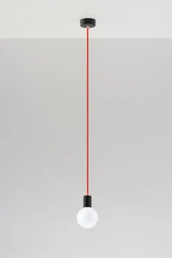 Hängeleuchte EDISON Rot - 1x E27 Fassung - max. 60W - exkl. LED's